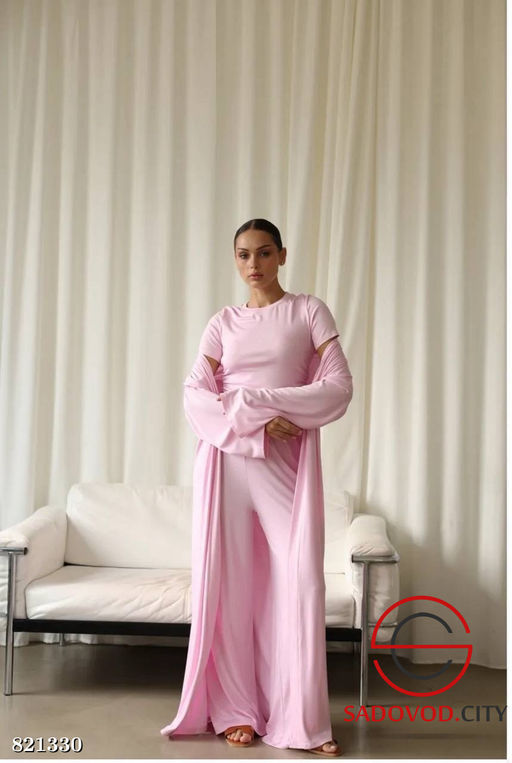 Костюм тройка футболка+штаны+кардиган - Bruno фото 5