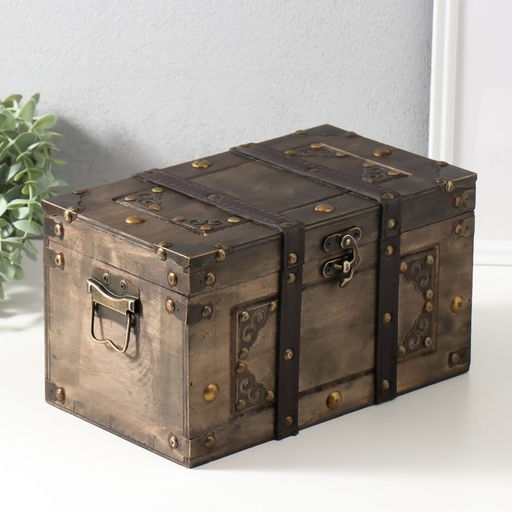 Шкатулка сундук дерево "Пальмира" 28х16х16 см