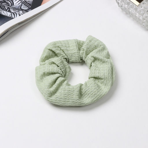 Цена за 3 шт. Резинка для волос «Орбита», классик текстура, 10 см, зелёная