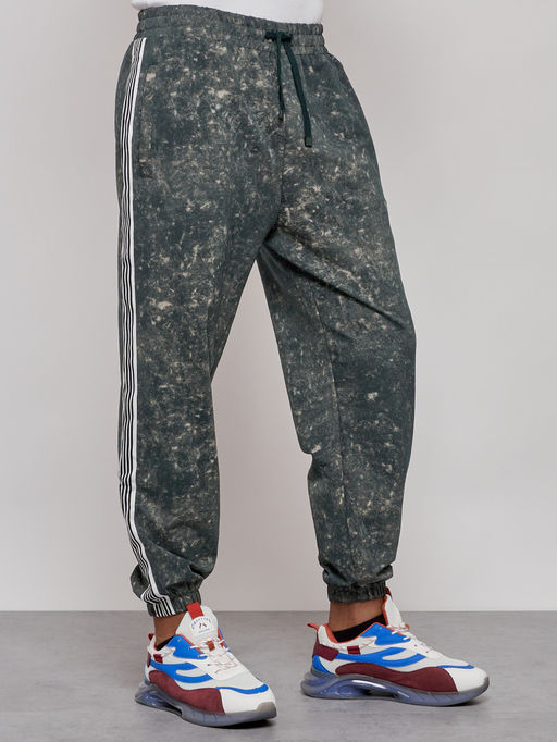 Брюки джоггеры спортивны мужские зеленого цвета 12931Z - Mtforce фото 7