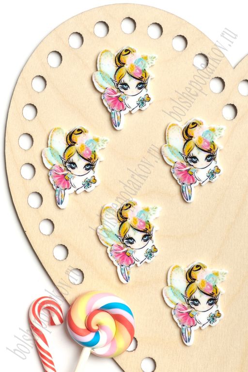 Кабошон-вырубка "Фея" 2,6*3,7 см (10 шт) SF-5950, №5