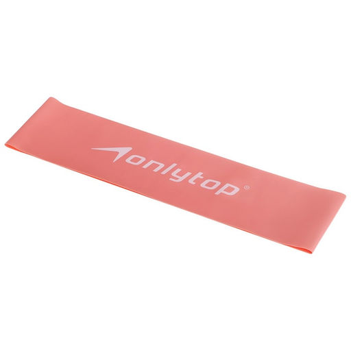 Фитнес-резинка ONLYTOP, 30.5×7.6×0.035 см, нагрузка 3 кг, розовая