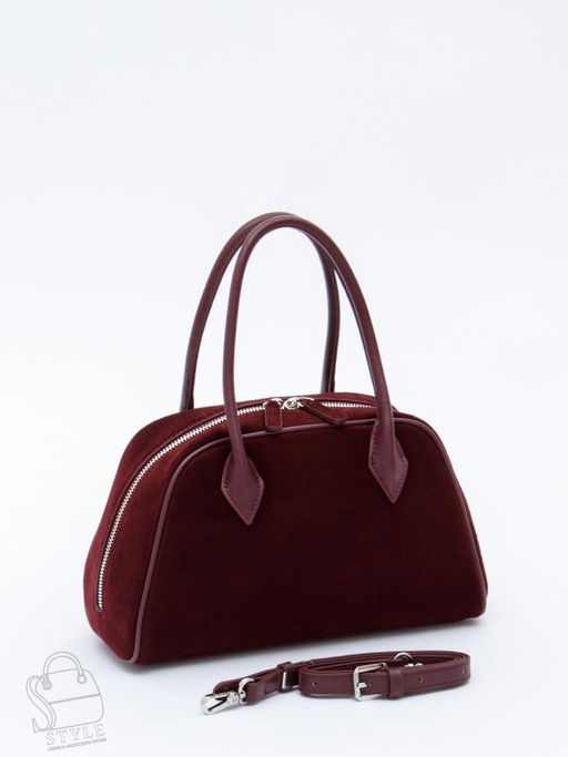 Сумка женская кожаная 88018NN wine red Natale Navetta