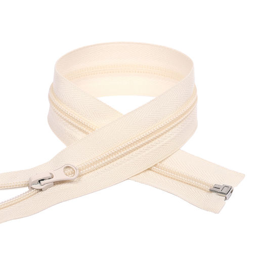 Молния Mzip пласт. спираль №5-N 70см цв.F306 св.бежевый уп.10шт