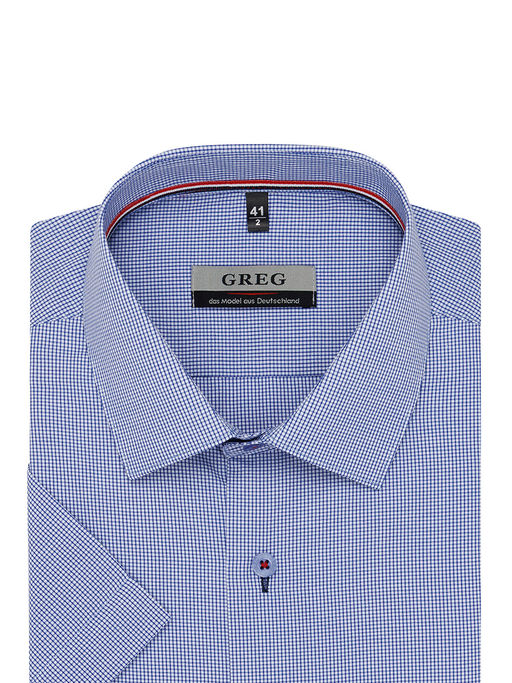 Сорочка мужская короткий рукав GREG 214/209/7149/1p  фото 3