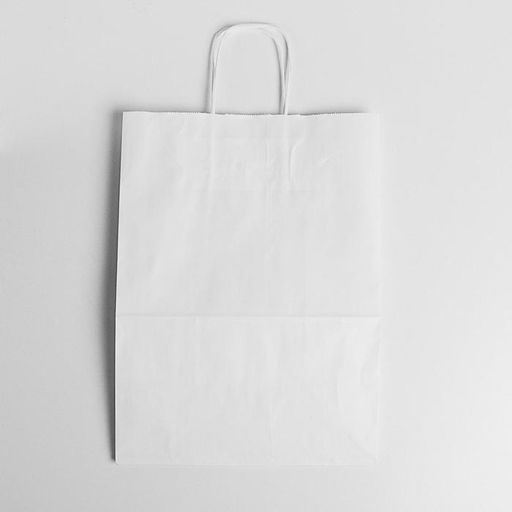 Цена за 25 шт. Пакет крафт без печати, круглая ручка 26?15?35 см - UPAK LAND фото 2