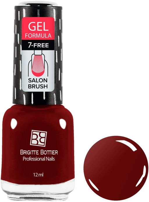 Brigitte Bottier Лак д/ногтей GEL FORMULA тон 53 темная вишня 12мл BB-GF53