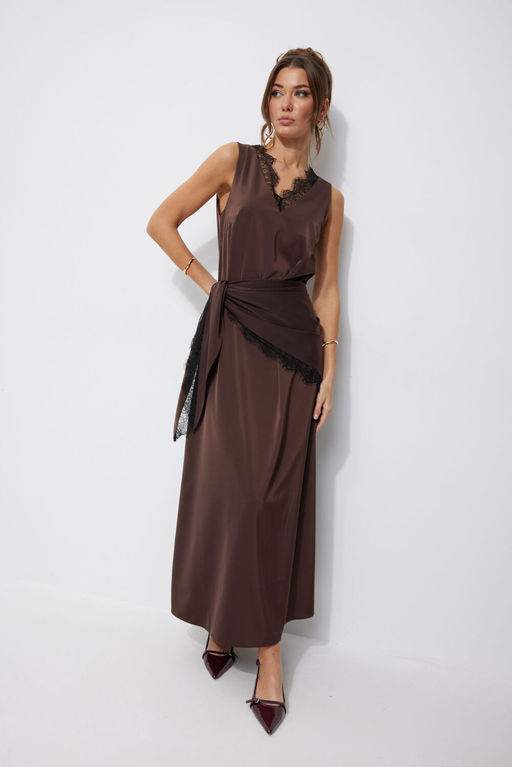 Платье LYUSHe 4249 коричневый