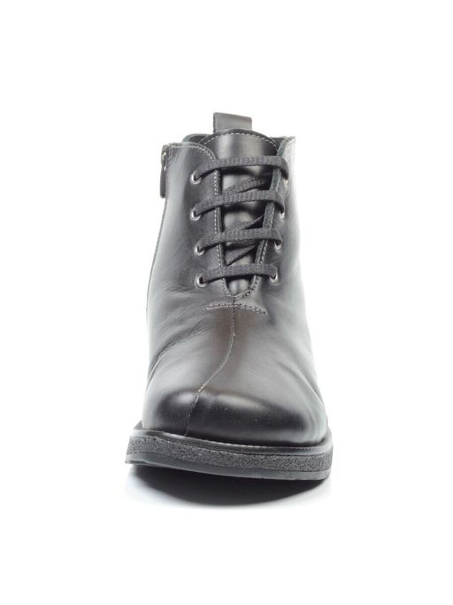 04-930-01 BLACK Ботинки зимние женские (натуральная кожа, натуральный мех) - Фабричный китай фото 12