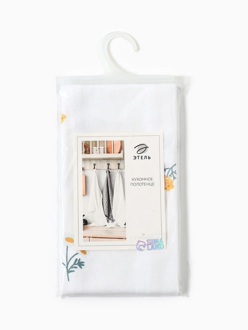 Кухонное полотенце Этель. Полевые цветочки, 40?70 см, рогожка 176 г/м?, 100% хлопок