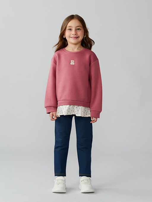 Beli Lastikli K?z ?ocuk Tayt Pantolon