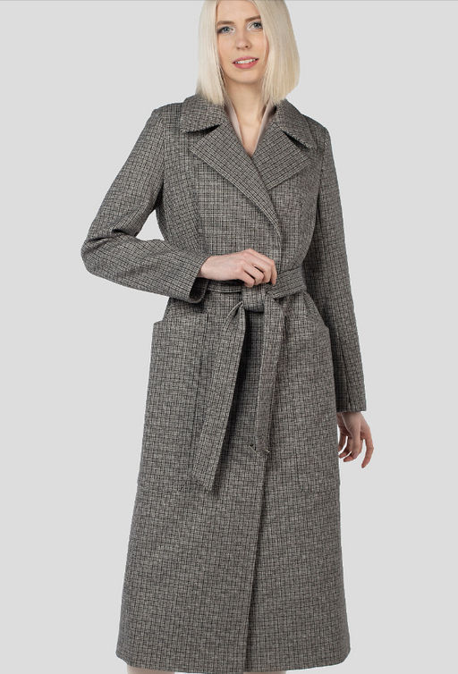 Пальто женское демисезонное (пояс) - El podio фото 12