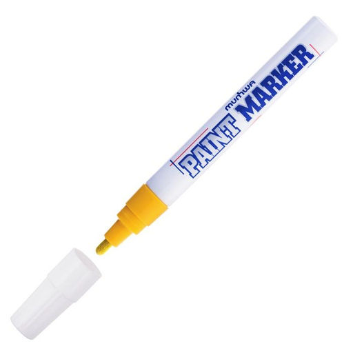 Маркер-краска MunHwa Paint Marker 4 мм желтый, круглый наконечник