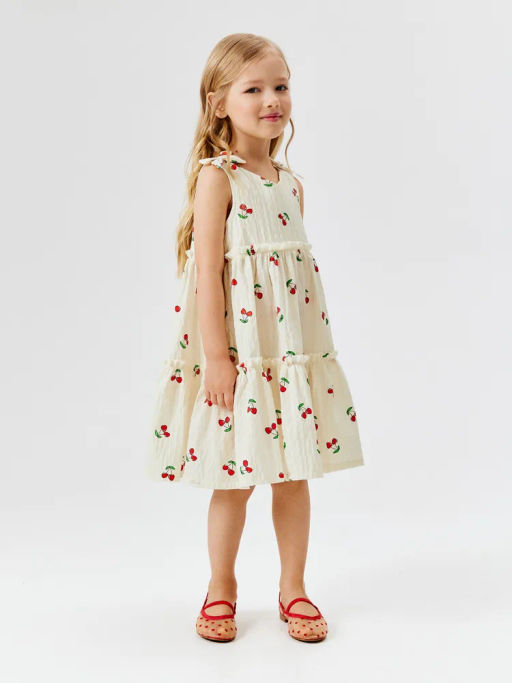 ACOOLA /  Платье детское для девочек Alcor белый принт  фото 6