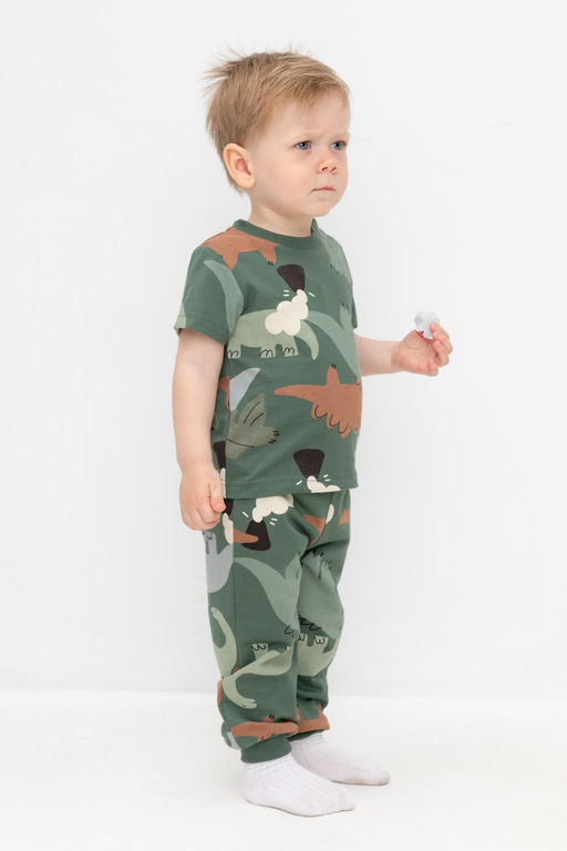 Crockid _ КР 400723/лесной мох,динопарк к492 брюки д/мал яс