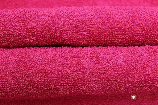 Махровая ткань цв.Красная фуксия, ш.1.5м, хлопок-100%, 350гр/м.кв