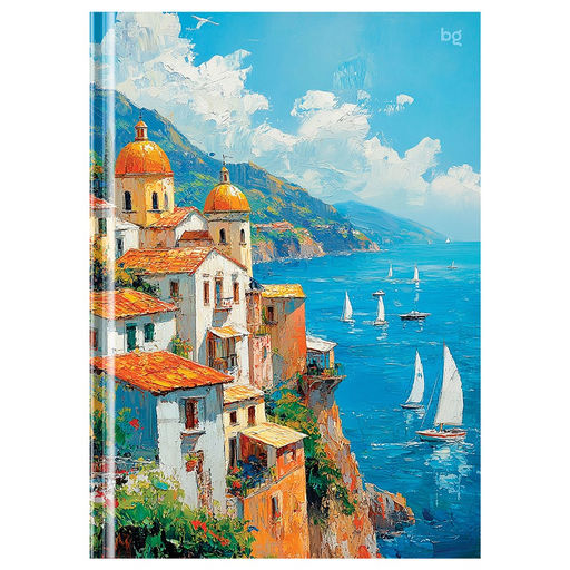 Бизнес-блокнот А5 80л. "Горы у моря" ("BG", ББ5т80_лг 09328) глянцевая ламинация