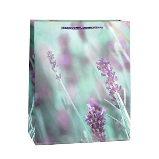 Цена за 12 шт. Пакет подарочный 31x42x12см Лаванда / 3205XL /уп 12/300/ - ГалеонТрейд фото 3