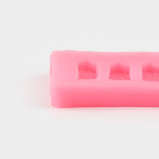 Молд для заливки Доляна «Заборчик», силикон, 16.5×3.6×0.8 см, розовый