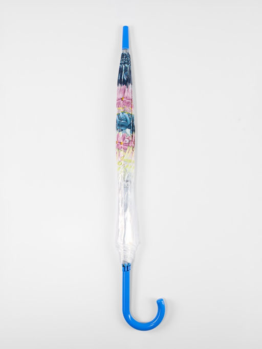 Зонт - трость полуавтоматический Цветы, 8 спиц, R=40/58 см, d=80 см, МИКС