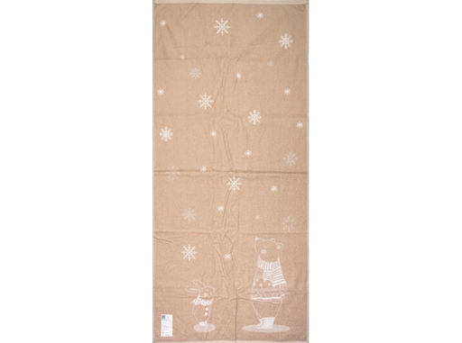 6с102.511ж2 Зимний привет (лен3) Полотенце махровое 67х150см