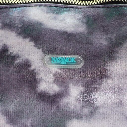 Сумка детская спортивная для девочки с блёстками, серая