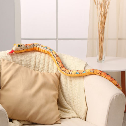 Мягкая игрушка Змея, 80 см, голубые пятна - Simaland фото 2