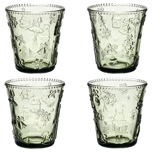 Набор стаканов "Щелкунчик" green, 4 шт/280 мл 355-413 355-413 #НовыйГод /АРТИ-М/