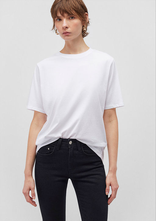 2li Kad?n Basic Tisort - Mavi фото 2