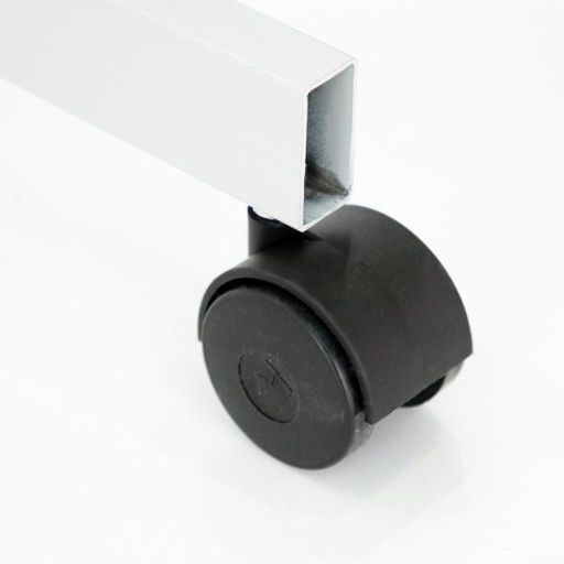 Доска магнитно-маркерная двусторонняя 100×150 см, Calligrata ЭКОНОМ, поворотная на мобильном стенде, с центральным фиксатором, в алюминиевой рамке, с полочкой