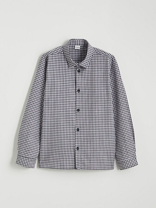 Uzun Kollu Ekose Erkek ?ocuk G?mlek