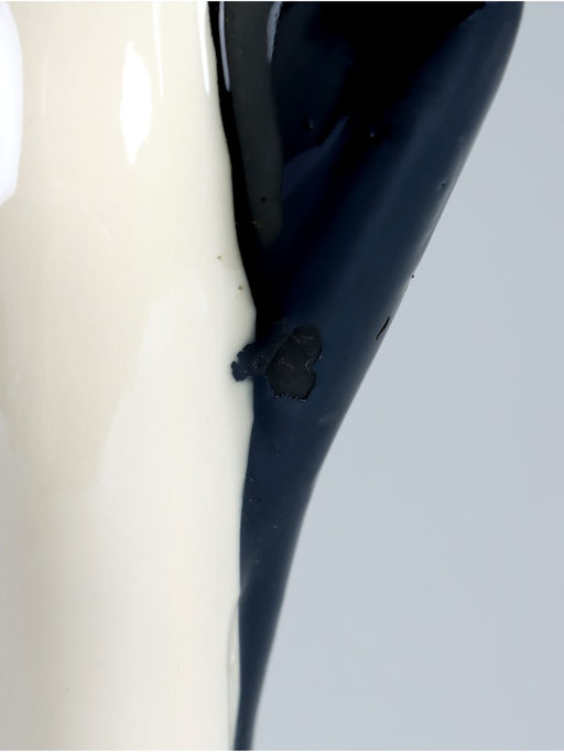 УЦЕНКА Фигурка керамика В объятиях любви, чёрно-белый, 24.6?11.8?6 см