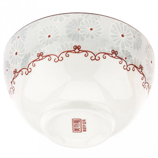 "Классика" Пиала фарфоровая 380мл, д11,6х6,5см, с деколью, отводка (Китай)