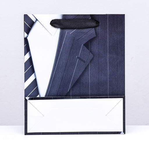 Пакет подарочный ламинированный вертикальный Лучшему мужчине, 21?25?8 см