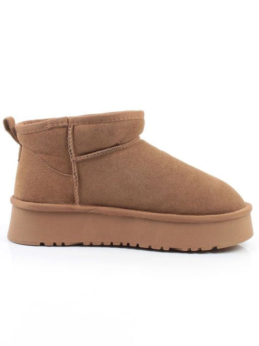 04-PF8520-2 LT. BROWN Угги женские (натуральная замша, 100% шерсть)