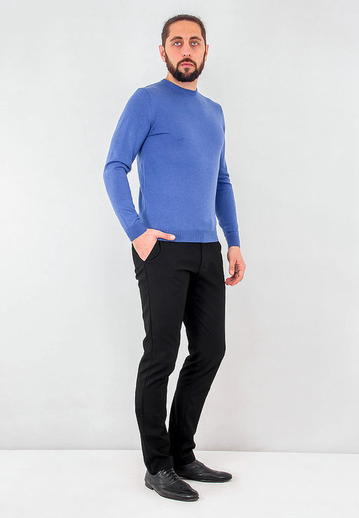 Джемпер мужской GREG G121-135299 (голубой меланж)  фото 5