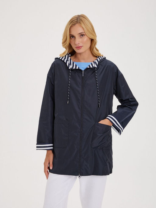Куртка женская двухсторонняя LS-303321-DN, 
Темно синий/принт полоска - Steinberg фото 2