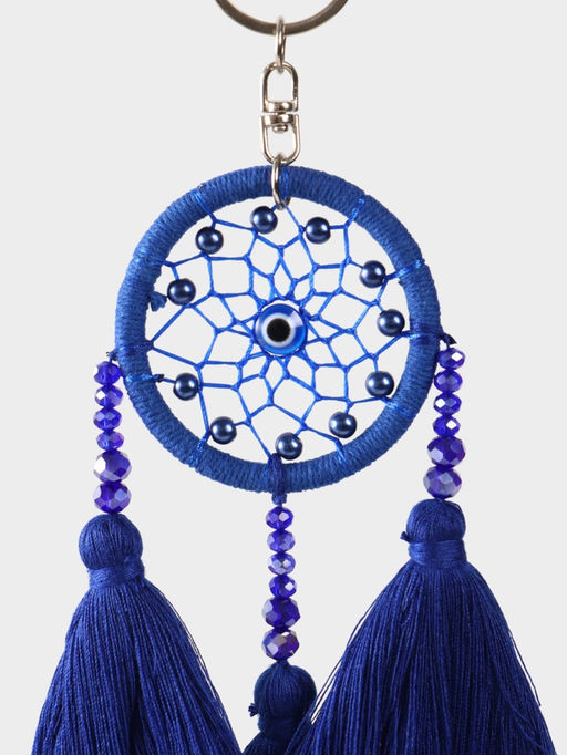 Брелок «Ловец снов», 17 см, синий