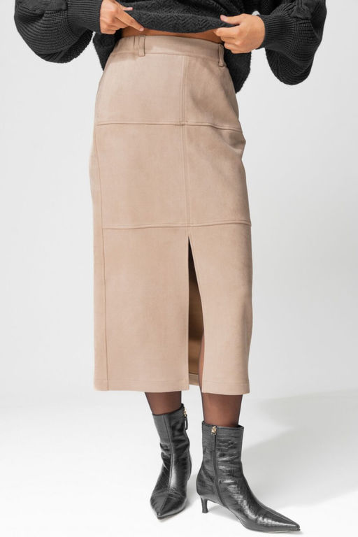Юбка LAIKONY 453-2 бежевый  фото 7