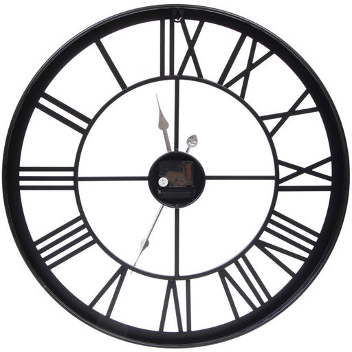 Часы настенные "LOFT HOME " 50см, черный металл