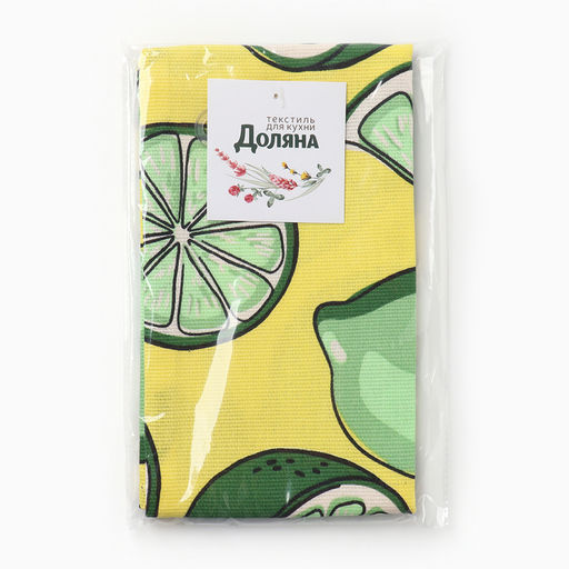 Полотенце кухонное Доляна Lime 35х60 см, 100% хлопок, 160г/м2  фото 5