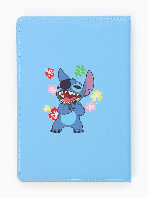 Подарочный набор: ежедневник А5, 80 л, ручка и наклейки Стич