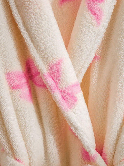 Fiyonk Desenli Pel?? Kad?n Sabahl?k