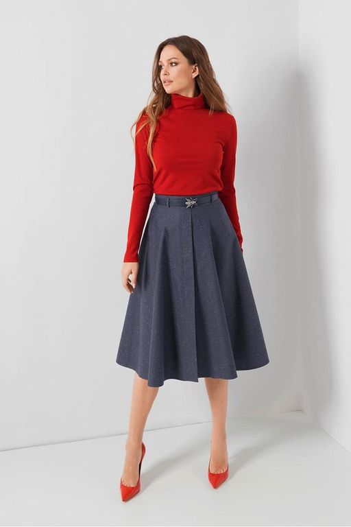 Юбка клеш миди арт. 1033