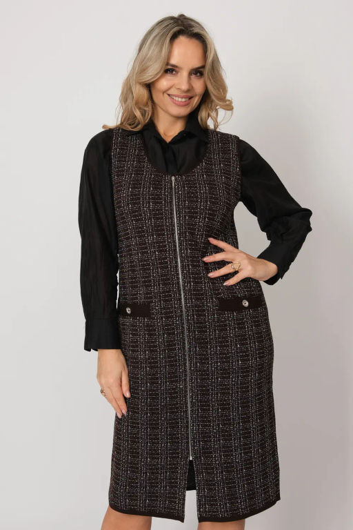 БЕЛАРУСЬ Платье Д 3481 дл/шоколад - Текстильная мануфактура фото 10