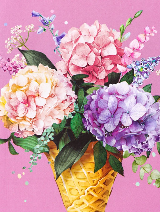 Цена за 2 шт. Пакет подарочный ламинированный Цветочная радость 18?22.3?10 см