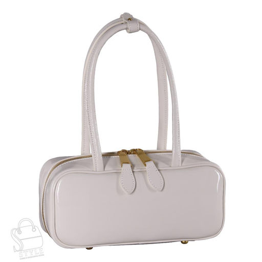 Сумка женская кожаная 2261Y milk white Polina&Eiterou