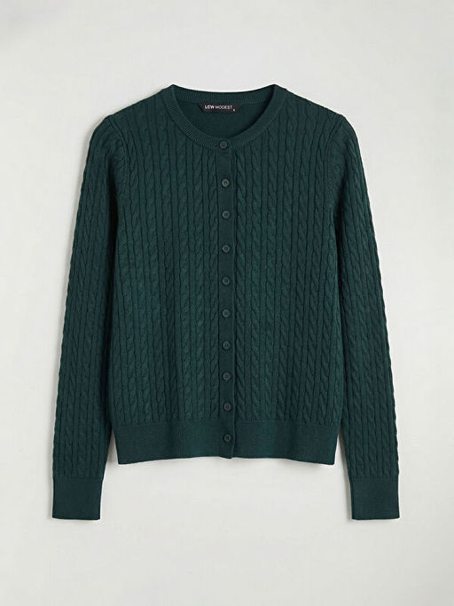 Bisiklet Yaka Desenli Kad?n Triko H?rka