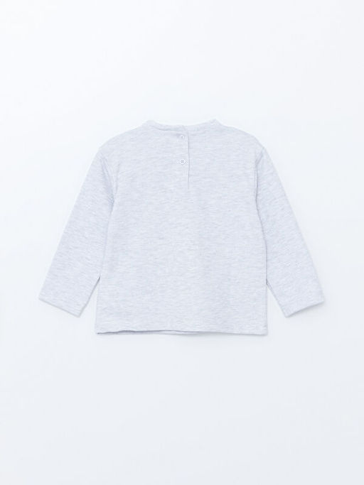 Nostaljik Maymun Bask?l? K?z Bebek Sweatshirt - Waikiki фото 3