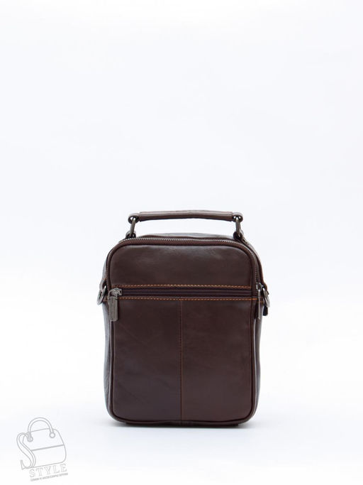 Сумка мужская кожаная 634M brown Fuzhiniao в Новосибирске